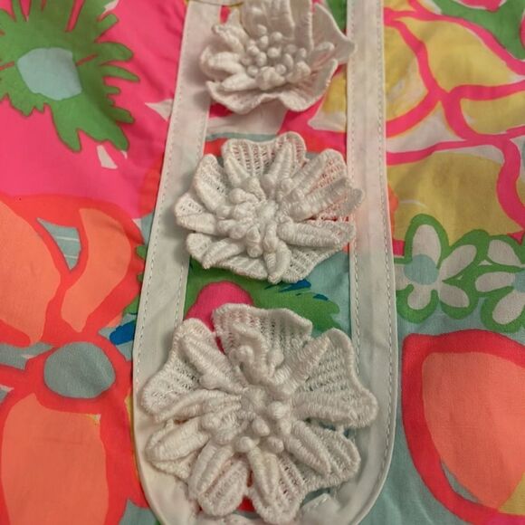 Lilly Pulitzer Pink Ice Cream Social Floral Shift Sleeveless Dress Girls 10 - Picture 4 of 14